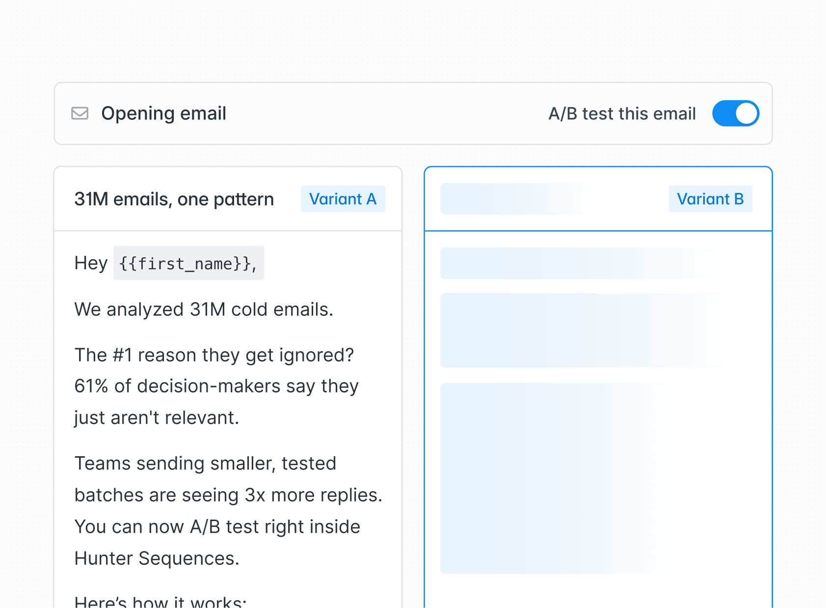 Sequences: A/B testing is here