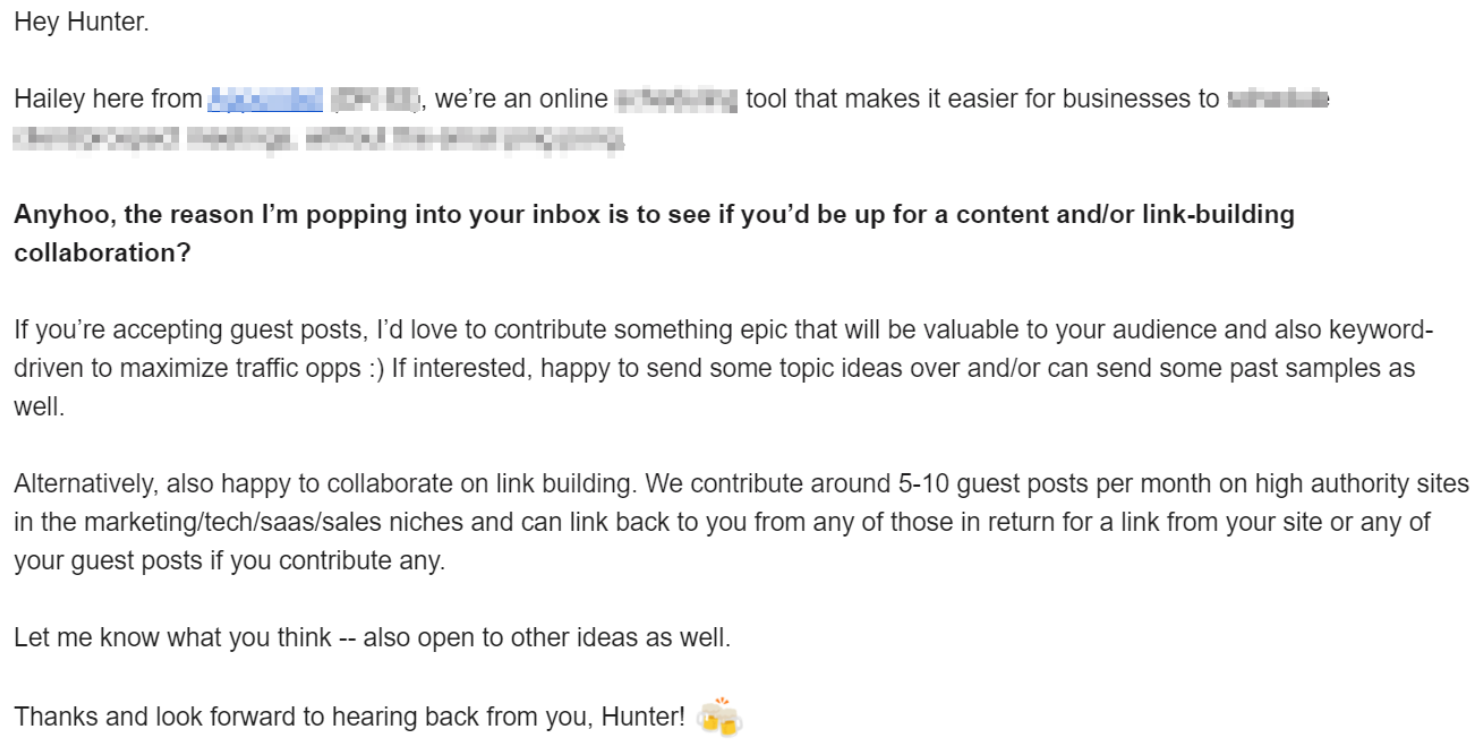 Good pitch example #2