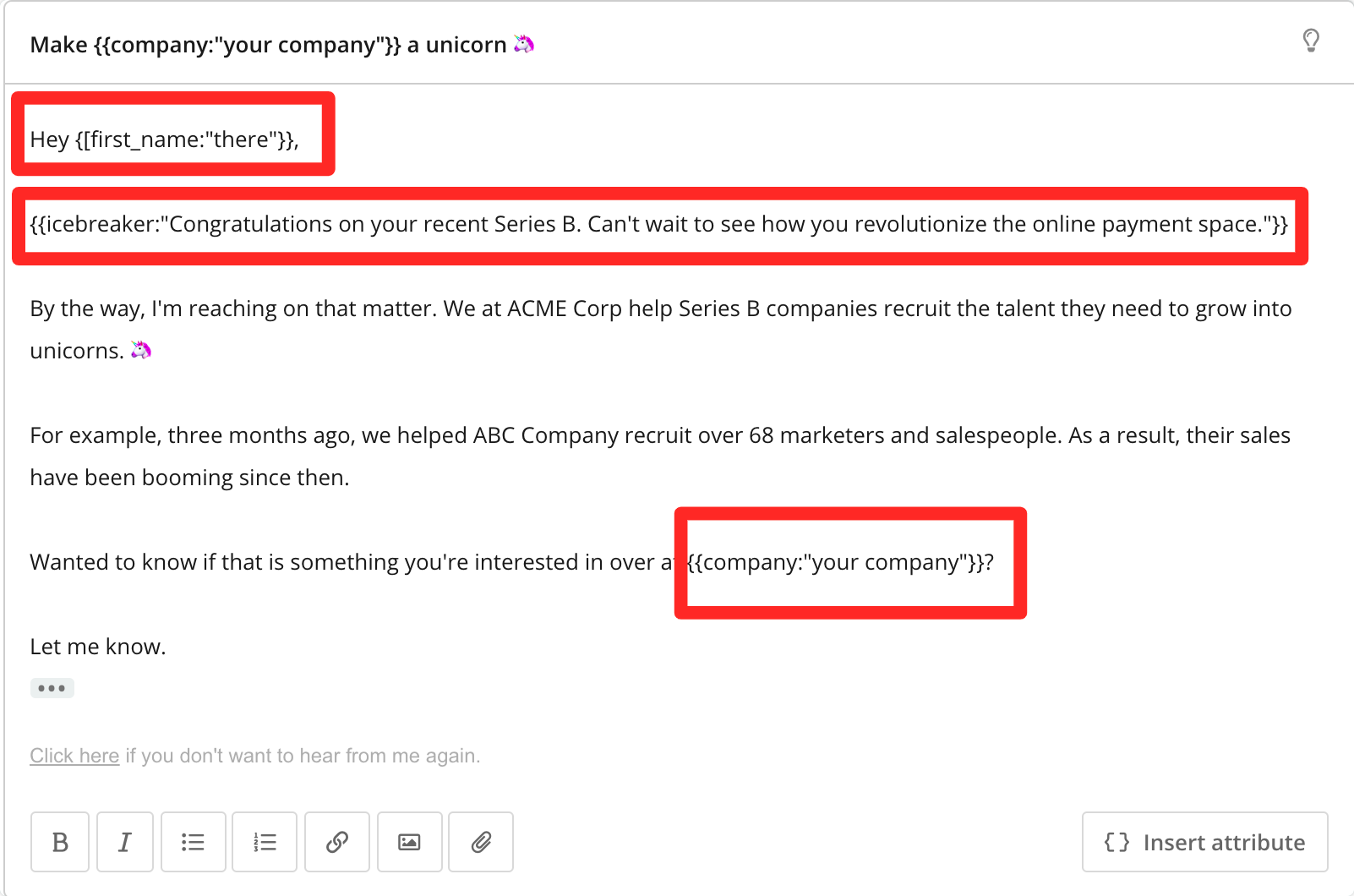 cold email personalization