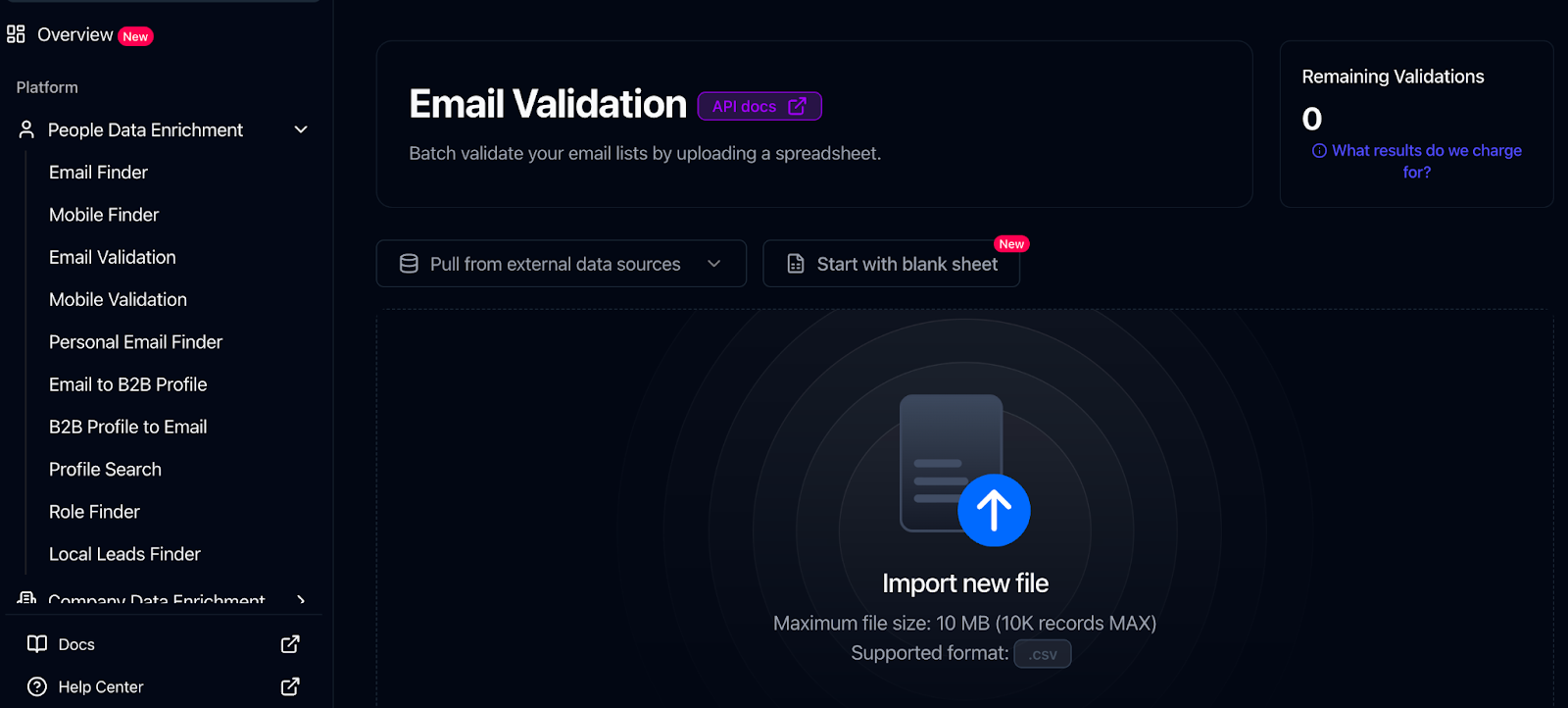 Leadmagic's email verifier