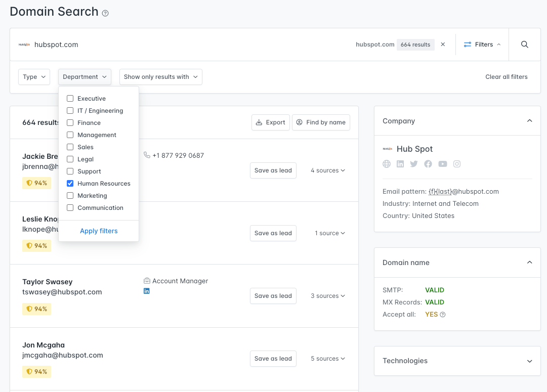 Domain Search