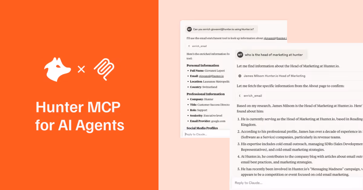 How to use Hunter's MCP: costs, limits, permissions, and prompts