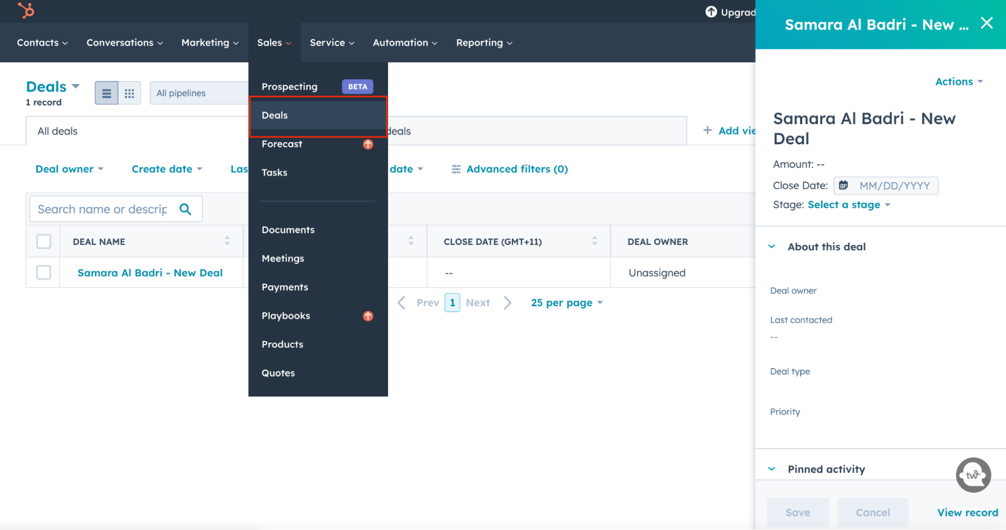 Creating deals in HubSpot whenever a new lead is created in Hunter