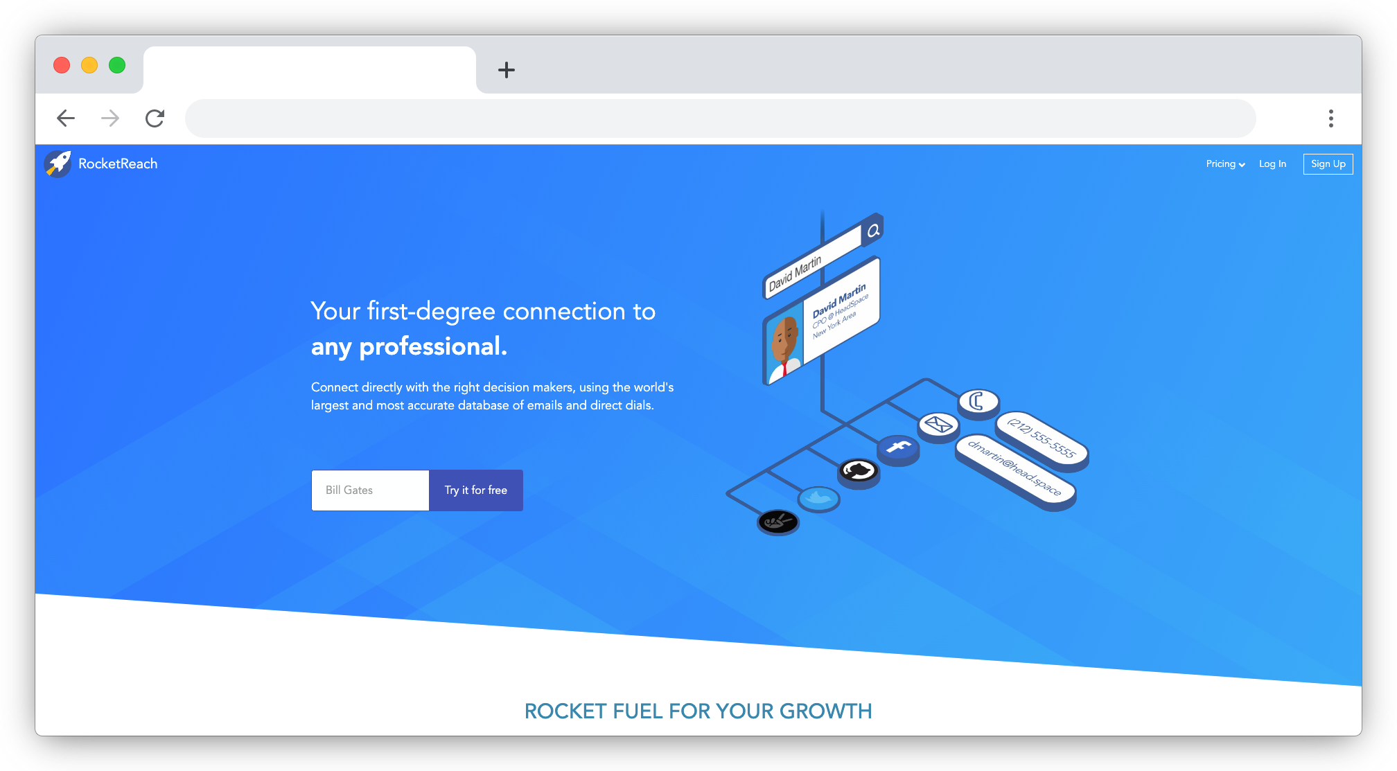 RocketReach screenshot