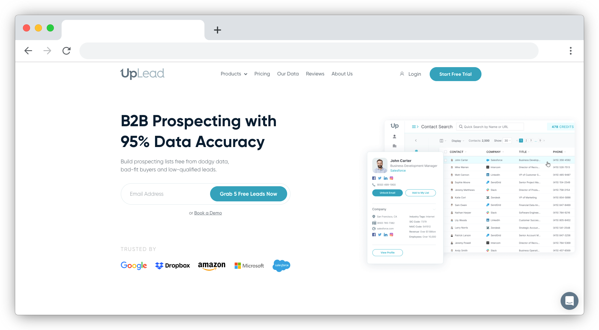 UpLead screenshot