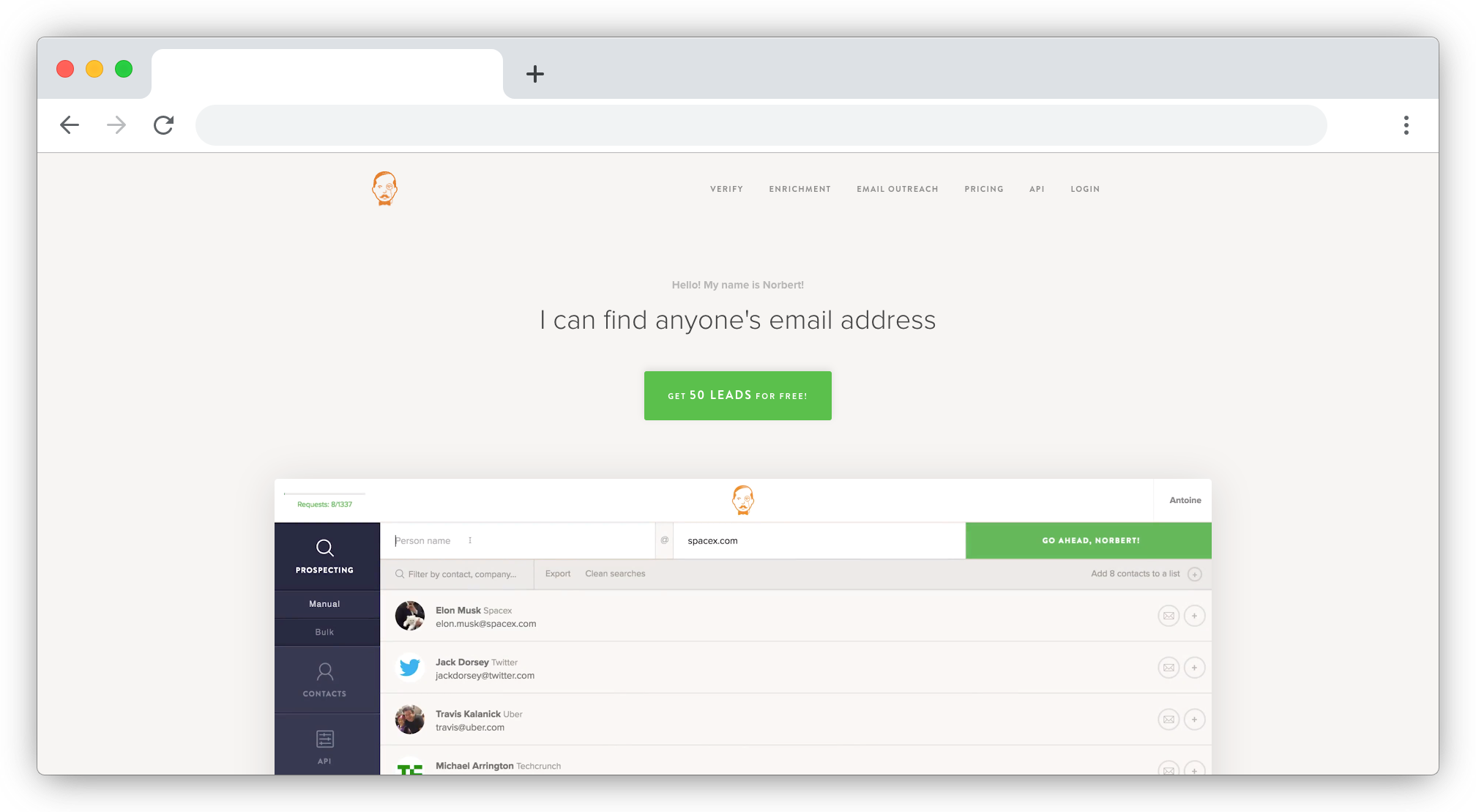 VoilaNorbert screenshot